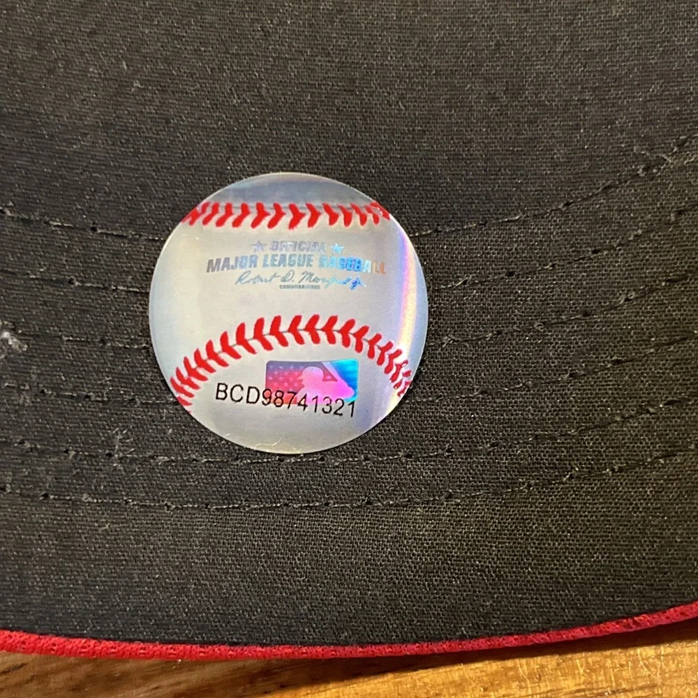 Atlanta Braves OC Sports MLB Youth Hat Navy Blue Red Adjustable Strapback Cap